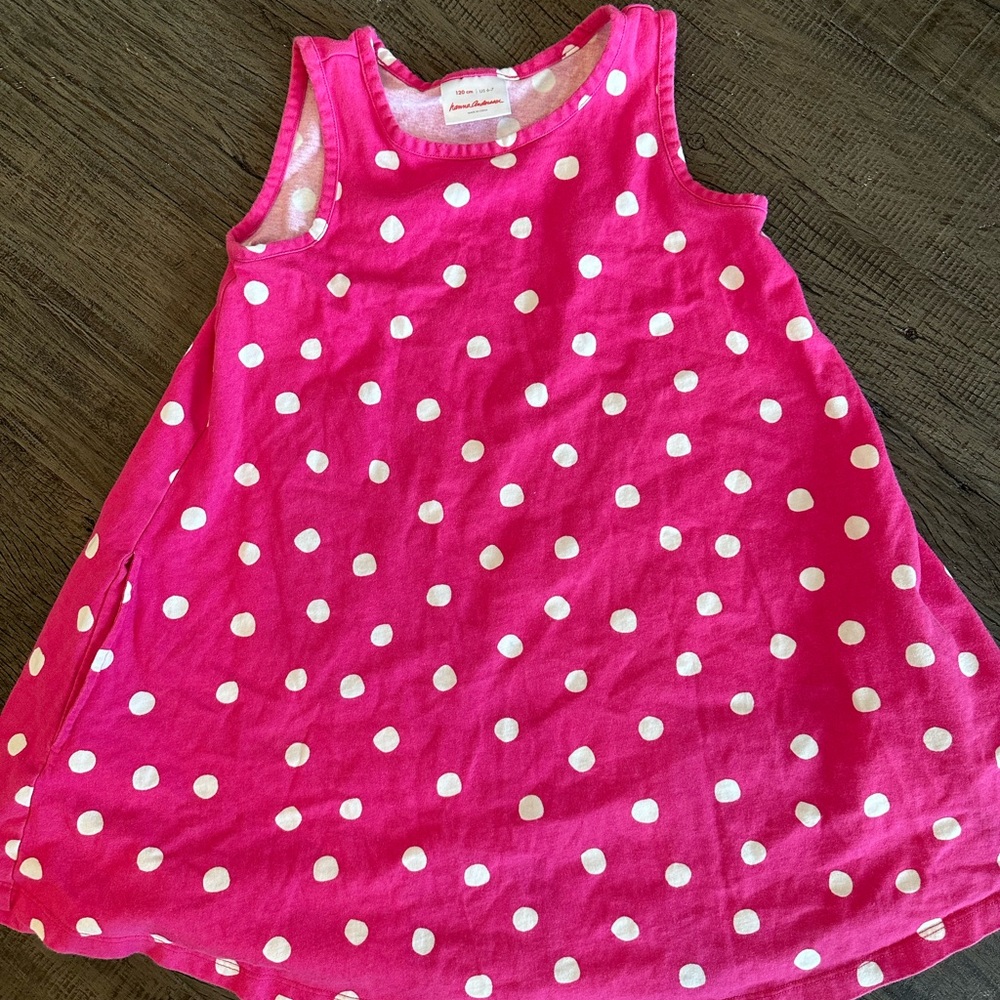 Hanna Andersson Polka Dot Pink Dress  | Size 6